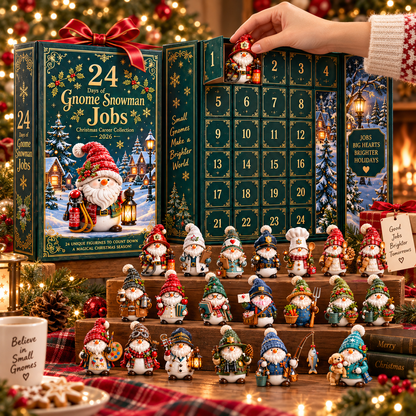 🎄 Limited-Time Christmas Sale | 2026 Gnome Snowman Advent Calendar – 24 Career-Themed Surprises for a Merry Countdown 🎁