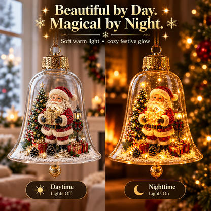 ✨🎄 Glowing Christmas Story Ornament – Light-Up Mini Holiday Scene
