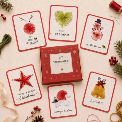 🎄🧵Stitch a Little Christmas Magic - Merry & Bright Christmas DIY Kit (6 pcs)