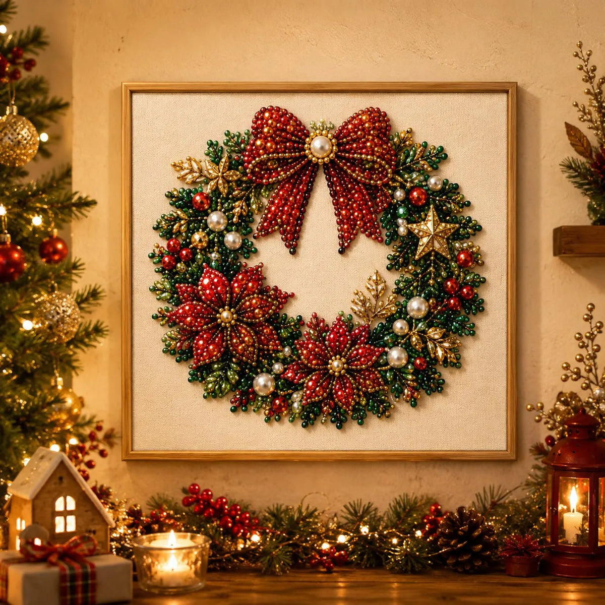 Relaxing Christmas pearl craft