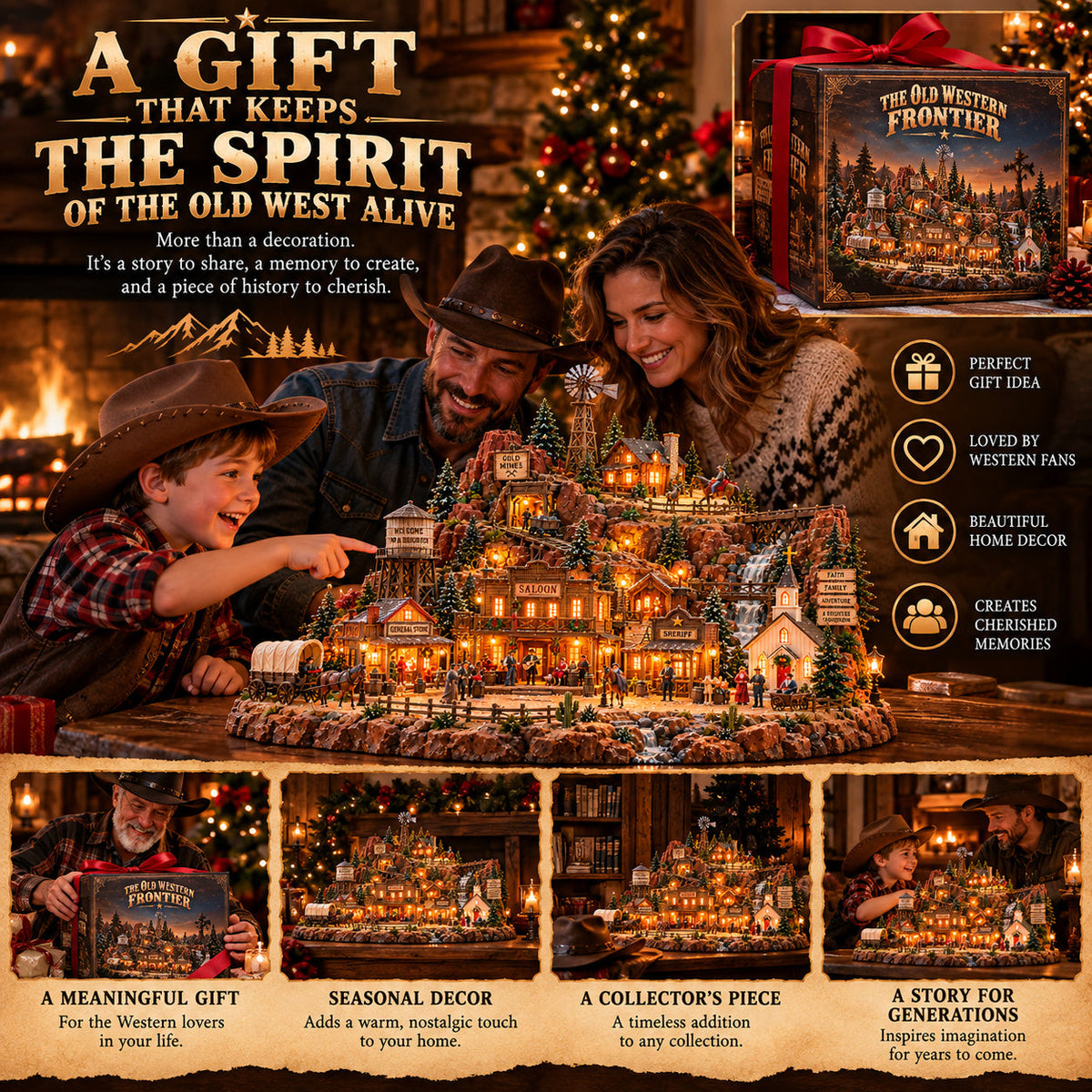 🤠 Ready to Bring the Old West Home?! ⭐ The Old Western Frontier – A Glowing Town Full of Legendary Stories!