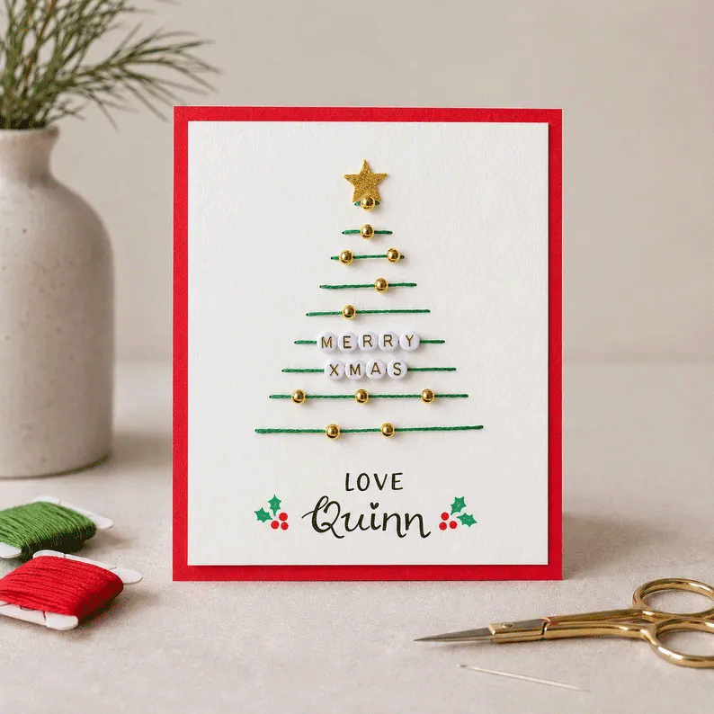 🎄🧵Stitch a Little Christmas Magic - Merry & Bright Christmas DIY Kit (6 pcs)