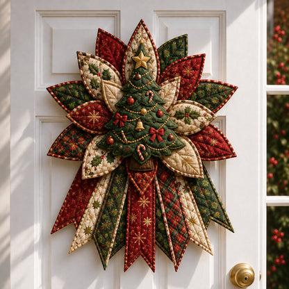 🔥🎄 Christmas Special – 50% OFF 🎁 Festive Quilted Christmas Door Hanging DIY Sewing Kit