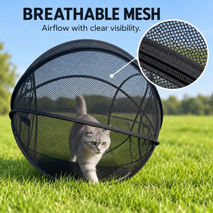 🐱360° Panoramic Pop-Up Rolling Cat Playpen Ball🐾
