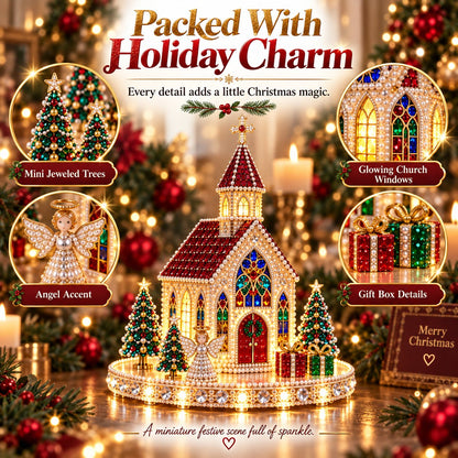 ✨🔥Sparkling Christmas Church DIY Gem Art Kit✨🔥