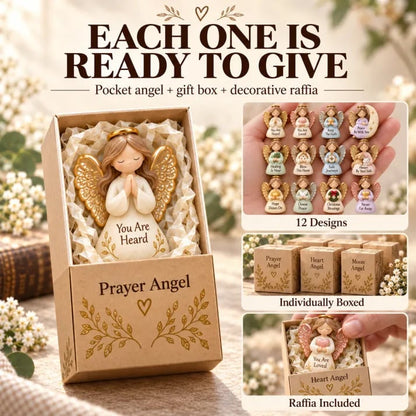 👼 Limited-Time Sale | 12-Piece Pocket Guardian Angel Set – Mini Angel Keepsakes with 12 Unique Blessings of Faith, Hope & Love • Heartfelt Gifts for Loved Ones