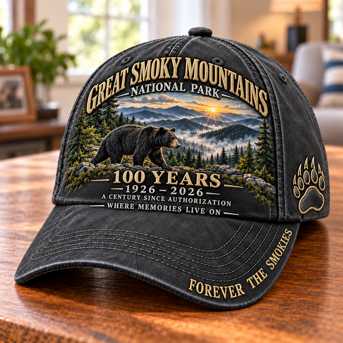 🔥 LIMITED-TIME SALE 🔥 Great Smoky Mountains 100th Anniversary Cap™ – 1926–2026 Black Bear National Park Commemorative Embroidered Hat 🐻🏔️