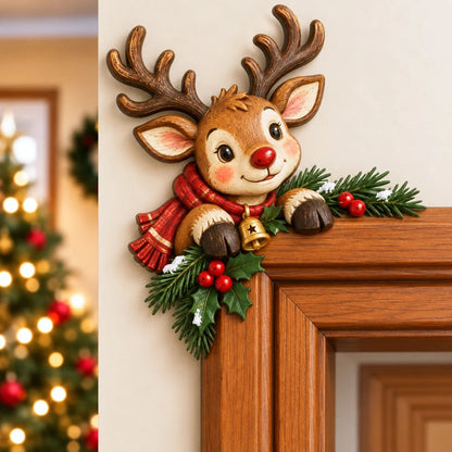 ⏰LAST DAY 50% OFF 🎅Christmas Peekaboo Door Frame Corner Decor