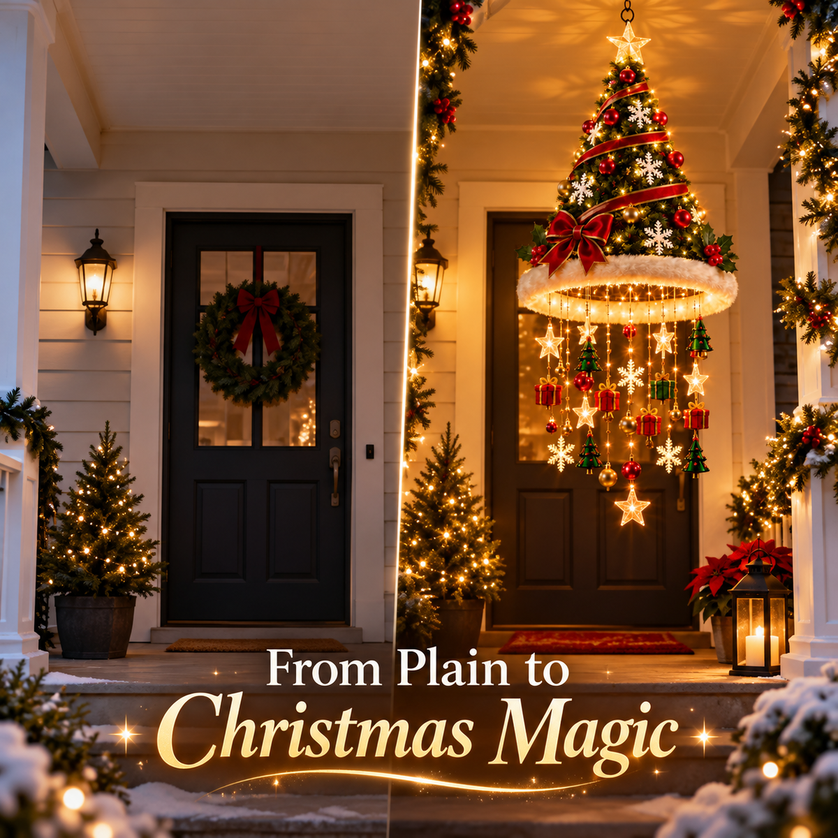 JingleGlow™ Light-Up Christmas Chandelier