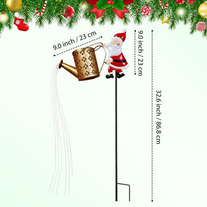 🎅 Santa’s Starlight Pour™ — Solar Christmas Garden Light