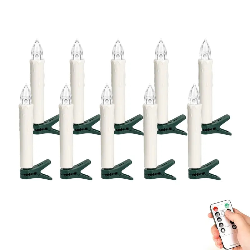 🔥Last Day 50% OFF-🕯️🎄 Flameless Christmas Candle Clip Lights