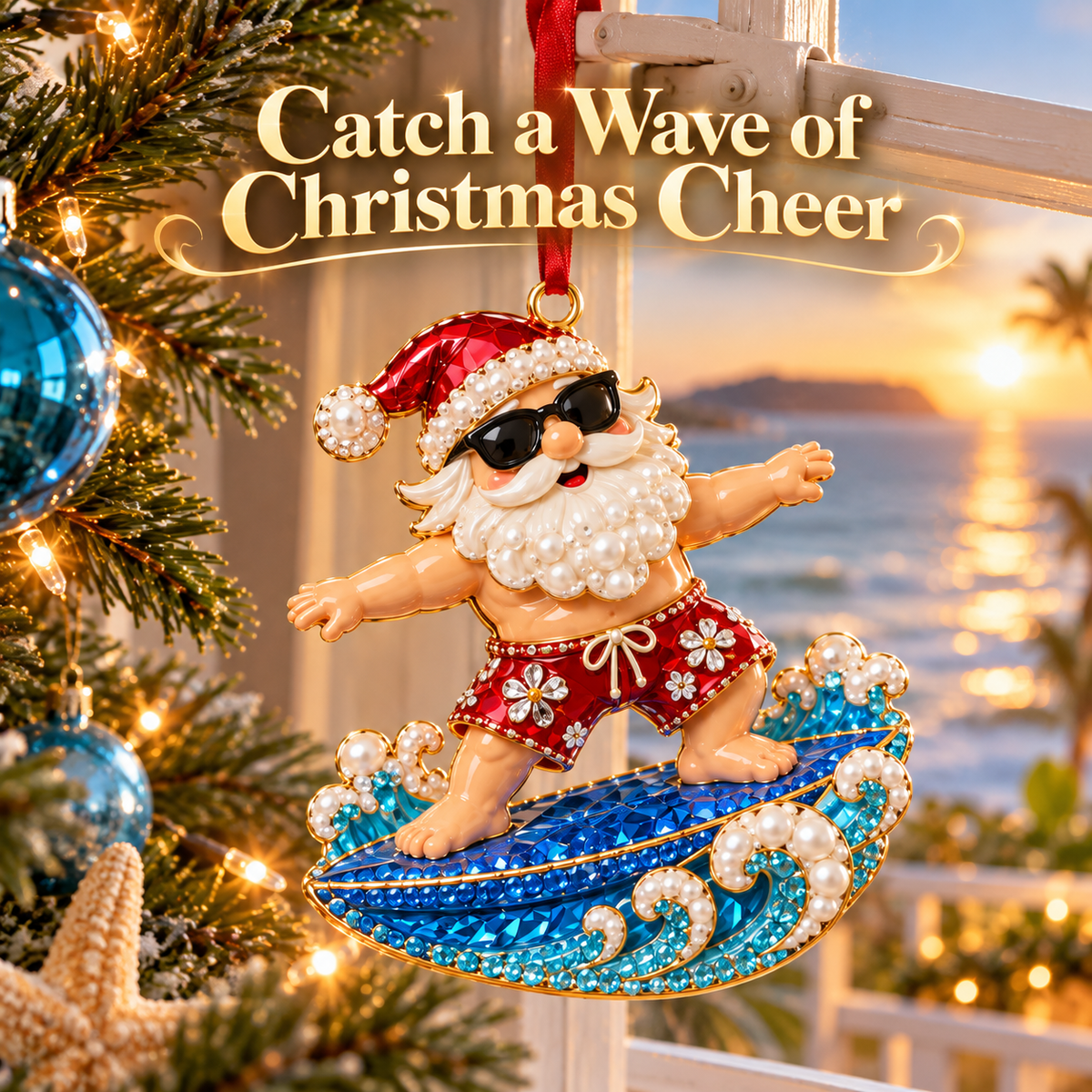 🎄 Limited-Time Christmas Sale | 2026 Santa’s Off-Duty Ornaments – 8 Sparkling Designs for a Tree Full of Cheer ✨