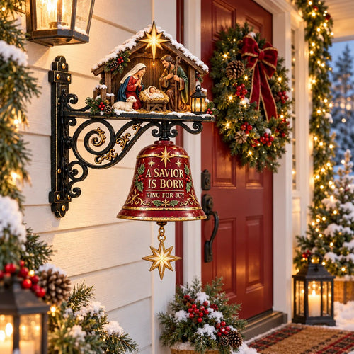 ✨ Jesus Nativity Christmas Door Bell - Welcome Christmas With The Story Of Jesus✨