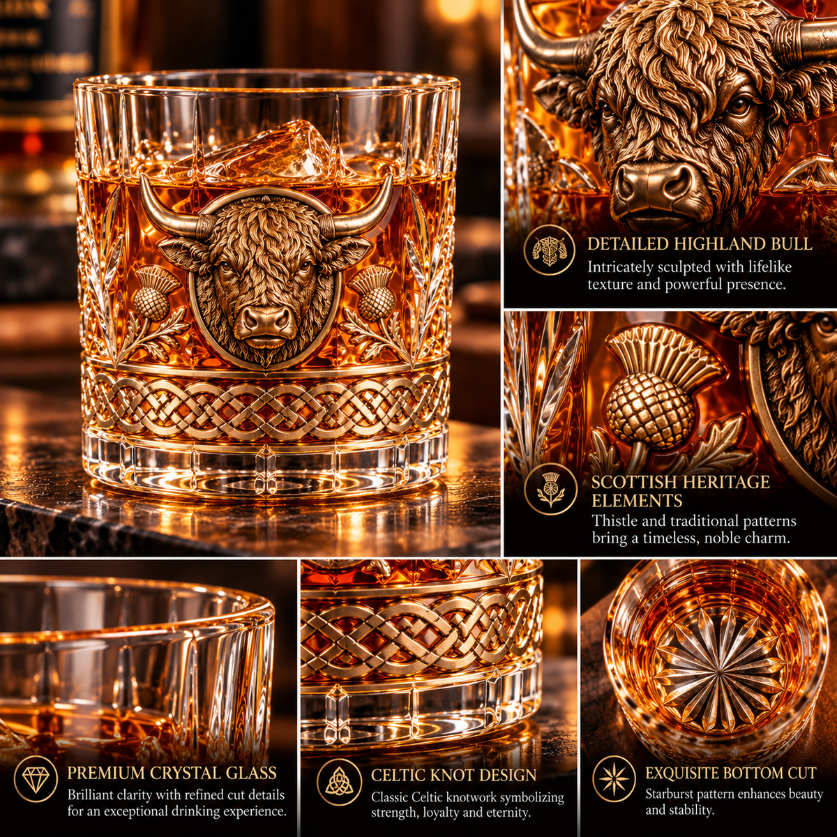 🔥 LAST DAY 50% OFF 🔥 Highland Spirit™ — Highland Cow Whiskey Decanter