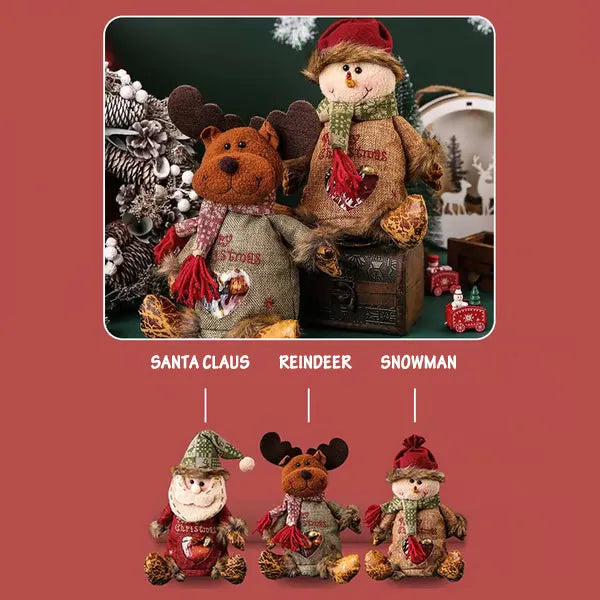 Christmas zipper gift bags for party and gift exchange