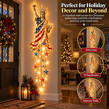 🇺🇸 Limited-Time Sale | Liberty 250 Starfall Wall Glow – Celebrate 250 Years of American Pride with a Lighted Keepsake 🗽✨