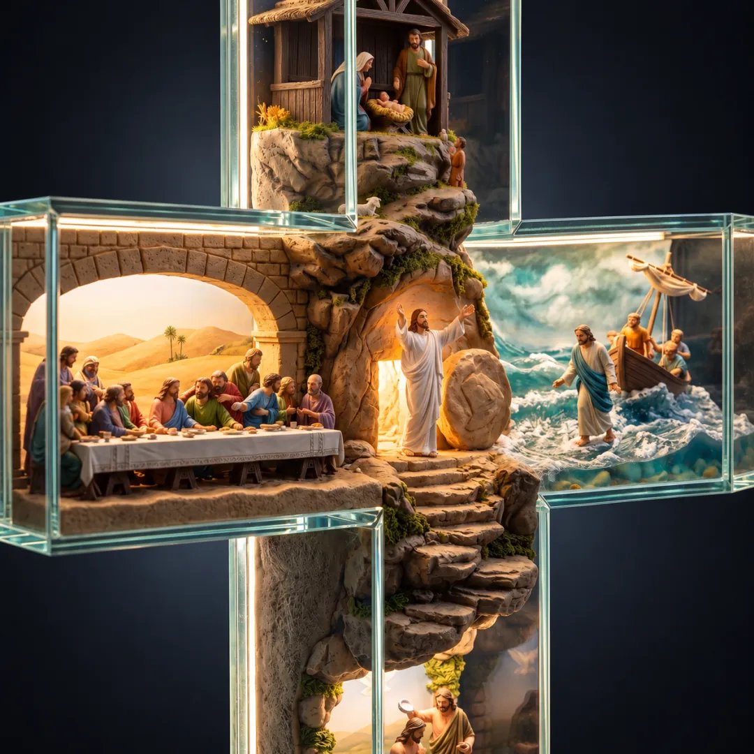 Story of Jesus cross gift presentation