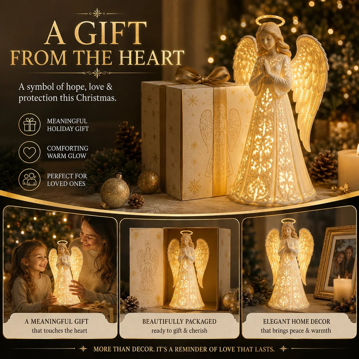 ✨ Guardian Glow™ Christmas Angel A Symbol of Hope, Love & Protection