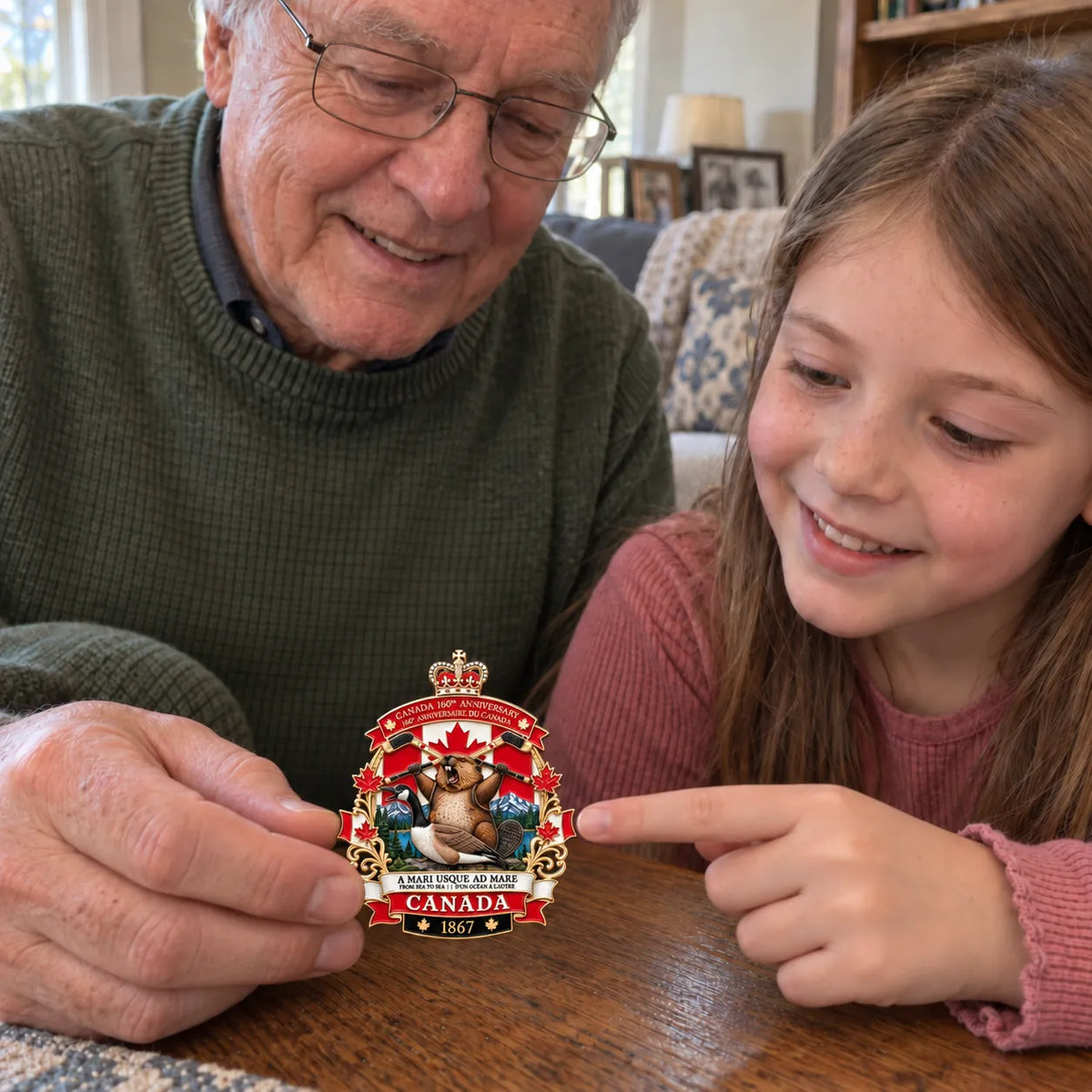 🍁 Canada 160th Anniversary “A Mari Usque Ad Mare” Tribute Badge |  3D Metal Enamel Keepsake 🇨🇦