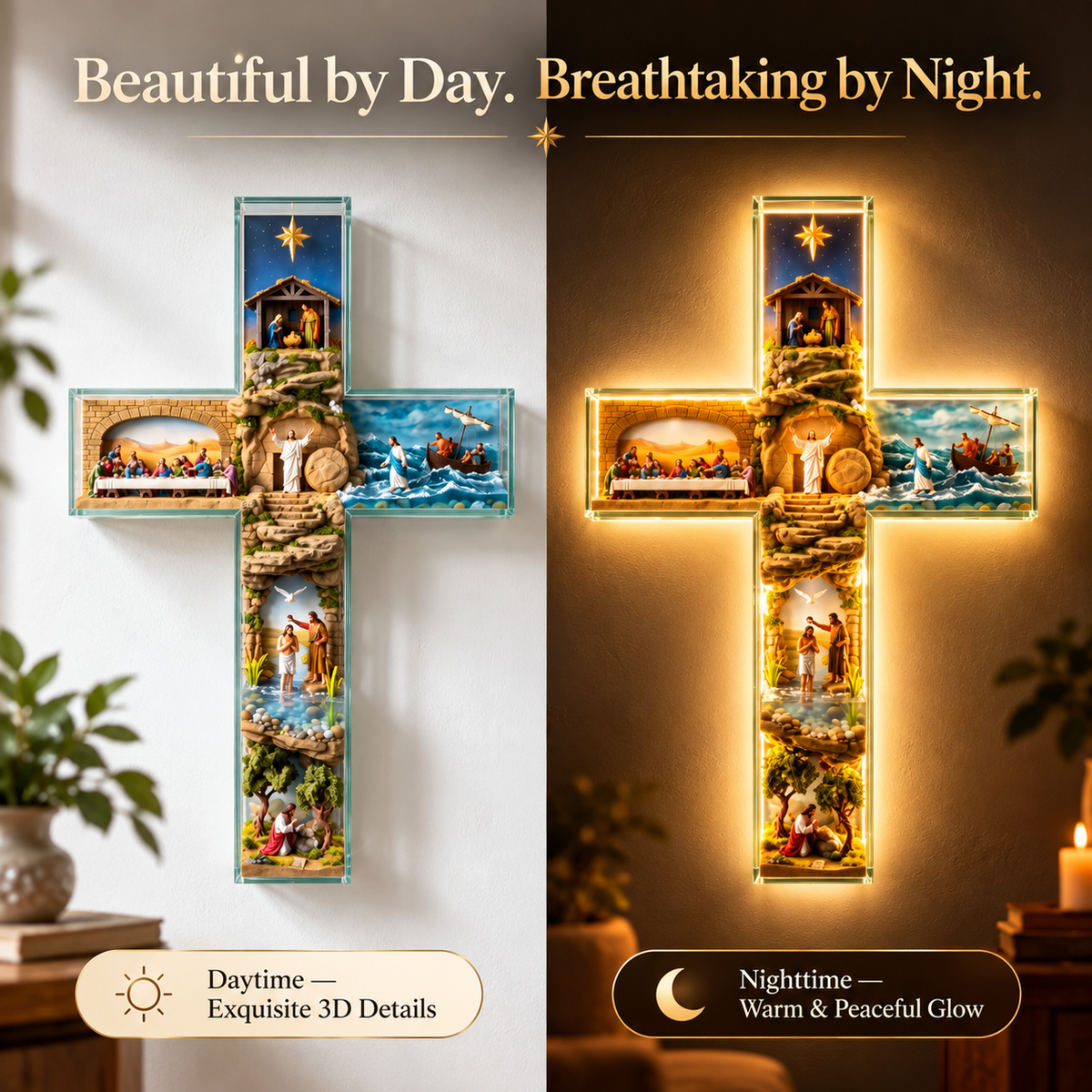The Vigil Cross displayed in a Christian home