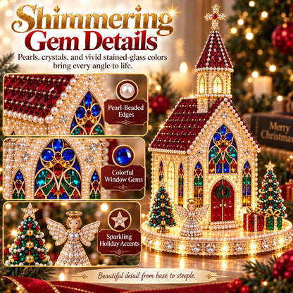 ✨🔥Sparkling Christmas Church DIY Gem Art Kit✨🔥