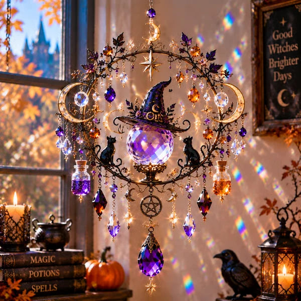 Halloween Crystal Suncatcher – 5 Witchy Window Designs