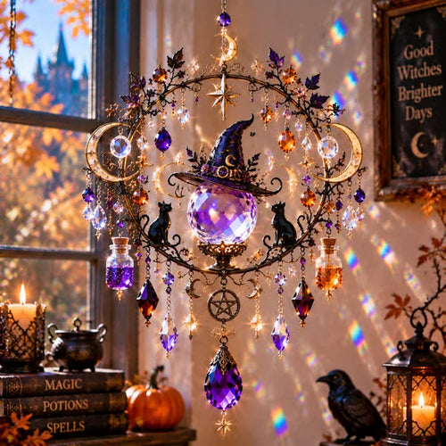 Halloween Crystal Suncatcher – 5 Witchy Window Designs