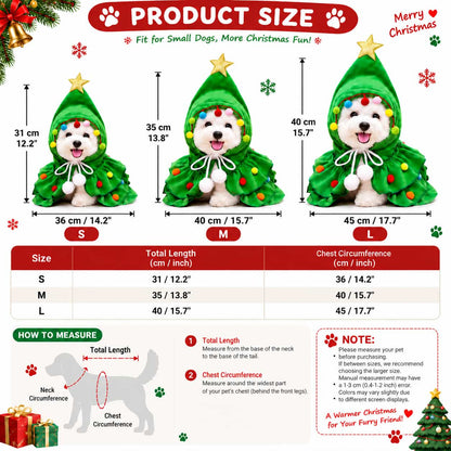 🎄Christmas Tree Pet Cape