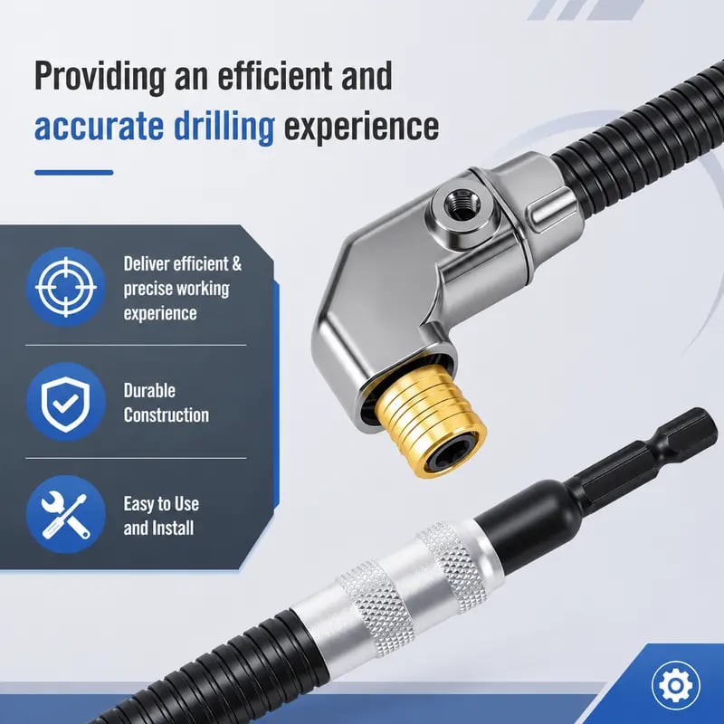 Straight drill versus flexible drill extension