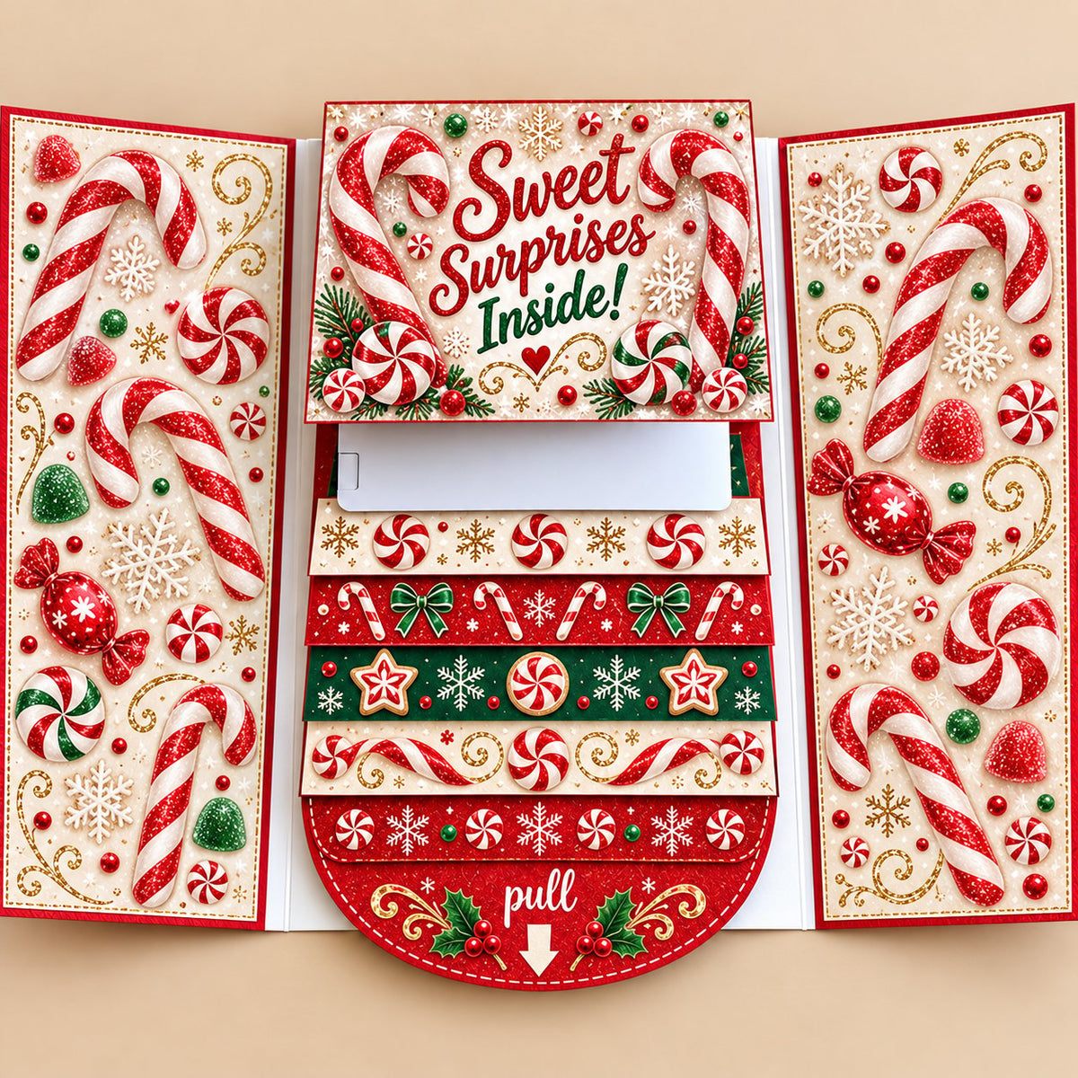 ⏰LAST DAY 49% OFF - 2026 New🎅🎁 Waterfall Christmas Gift Card Booklet 💳✨