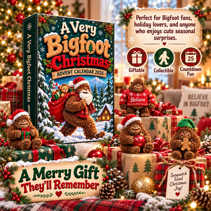 🎄 LIMITED-TIME 50% OFF | A Very Bigfoot Christmas™ Advent Calendar 2026 – 24 Days of Festive Sasquatch Surprises