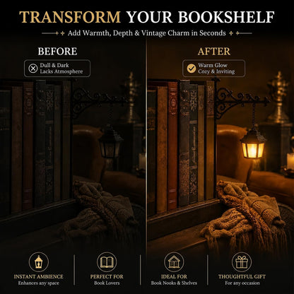 Library Lantern™ – Vintage Bookshelf Street Lamp