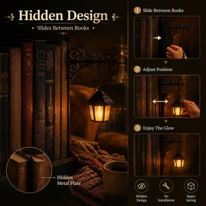 Library Lantern™ – Vintage Bookshelf Street Lamp