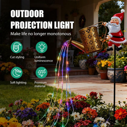 🎅 Santa’s Starlight Pour™ — Solar Christmas Garden Light