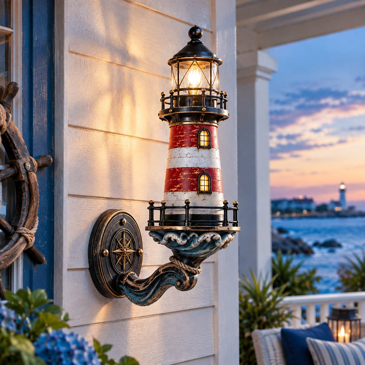 🔥 LIMITED-TIME 50% OFF | 🌊 Vintage Coastal Lighthouse Wall Light™ – Nautical Beacon Glow for a Warm Seaside Home