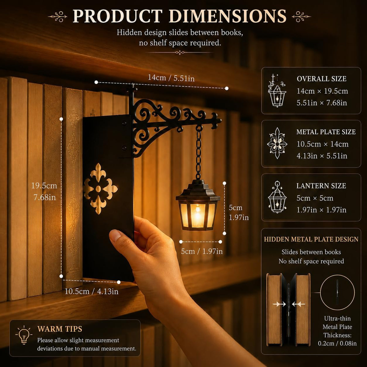 Library Lantern™ – Vintage Bookshelf Street Lamp