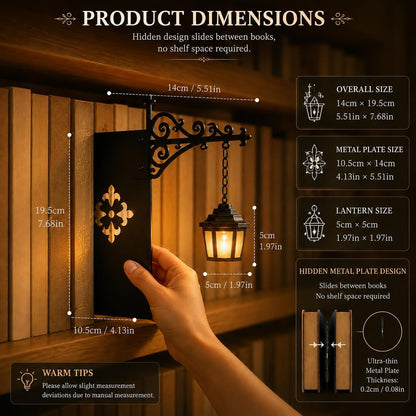 Library Lantern™ – Vintage Bookshelf Street Lamp