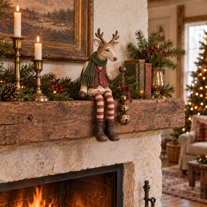🤎Vintage Old Reindeer Shelf Sitter🎁