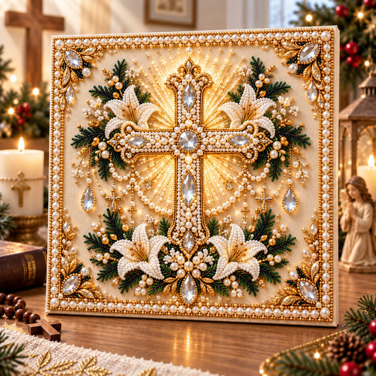 🙏✝️DIY Christian Pearl Artwork Kit✈️ Buy 3+ Get Free Shipping