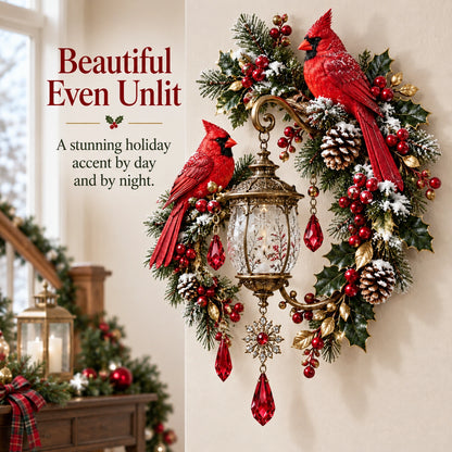 🔥Last Day 49% OFF🔥Cardinal Christmas Lantern Glo – Lighted Holiday Wall Decor