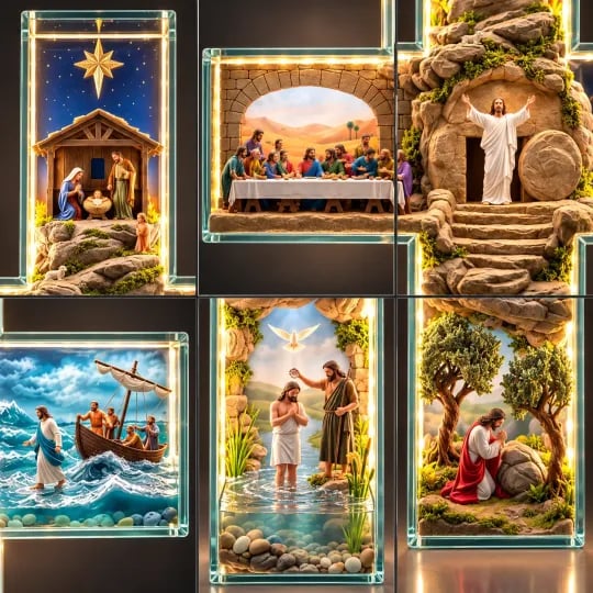 Illuminated Story of Jesus cross