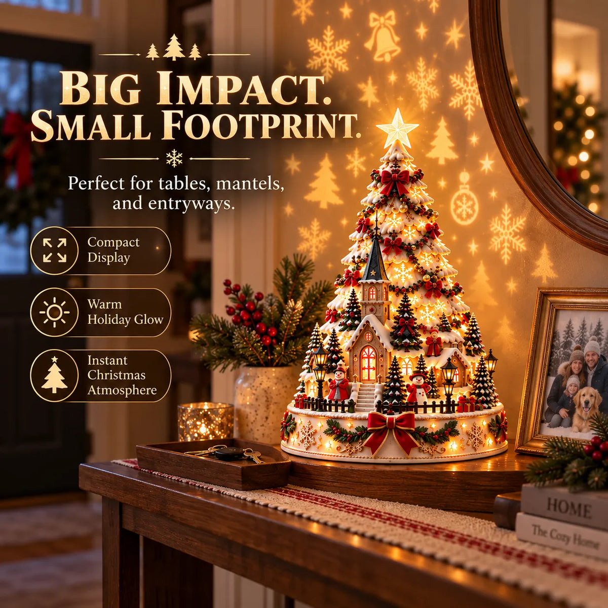 ⭐🏆 60,000+ Sold - 🎄MerryRealm™ Christmas Village Lightscape Tree