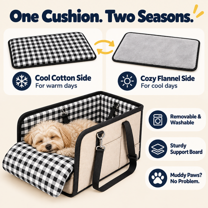 🐾 The Copup Seat™ – Cozy Center Console Car Seat for Small Dogs & Cats