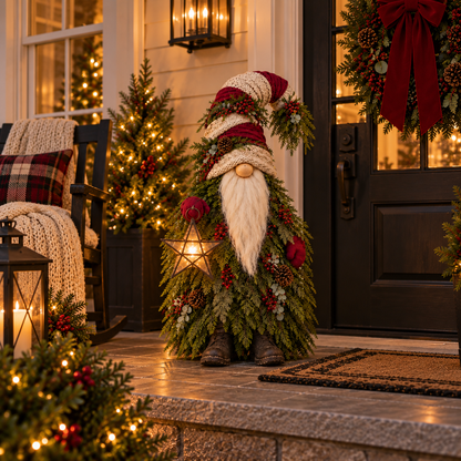 🔥 LAST DAY 30% OFF 🔥Evergreen Star Gnome™ Lighted Christmas Woodland Decor
