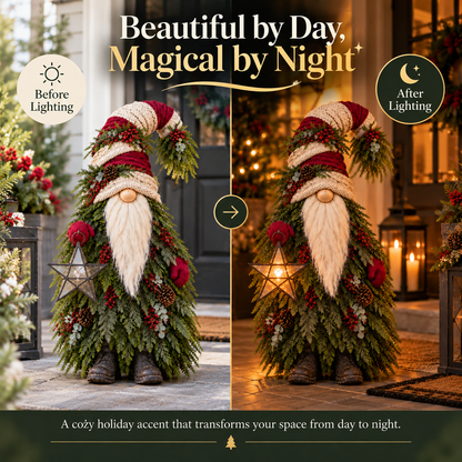 🔥 LAST DAY 30% OFF 🔥Evergreen Star Gnome™ Lighted Christmas Woodland Decor