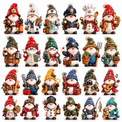🎄 Limited-Time Christmas Sale | 2026 Gnome Snowman Advent Calendar – 24 Career-Themed Surprises for a Merry Countdown 🎁
