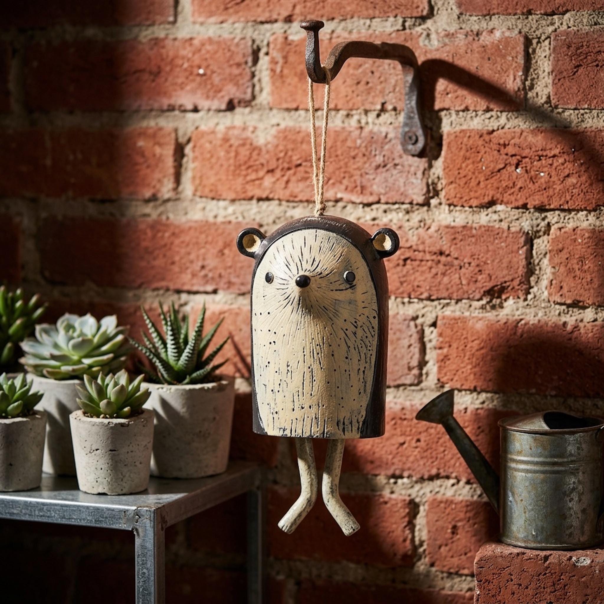 🦊Handmade Whimsical Animal Wind Chime Ornaments🐻
