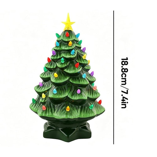 Mini Resin Nostalgic Christmas Tree Lamp