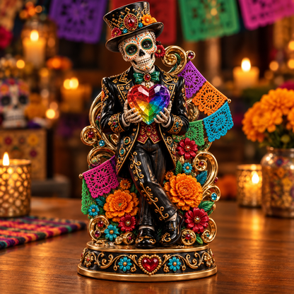 💀 LIMITED-TIME 50% OFF | 💞 Day of the Dead Catrina Figurines – Festive Couple Collectible Decor