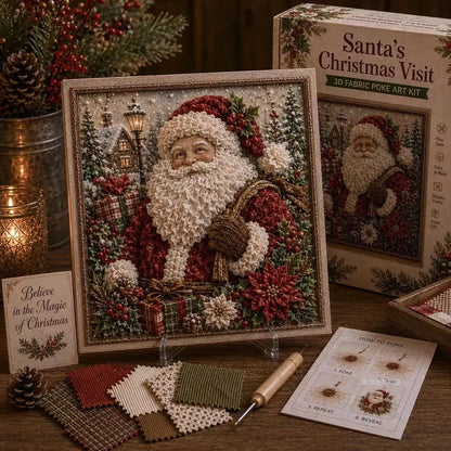 🧵Premium 3D Christmas Fabric Poke Art Kit